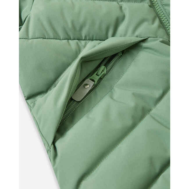 Kupponen Down jacket, Green Clay - Jackets - 6