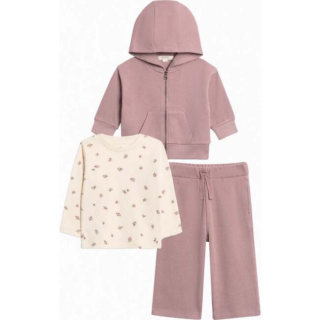 Organic 3 Piece Waffle Layer Bundle Purple