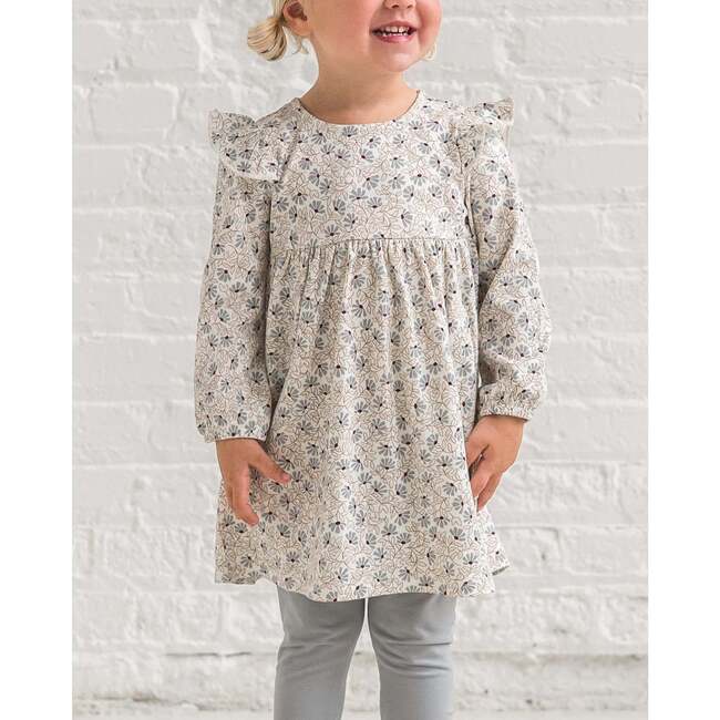 Mika Armhole Ruffle Long Sleeve Dress Betty Floral / Purple + Olive - Dresses - 2