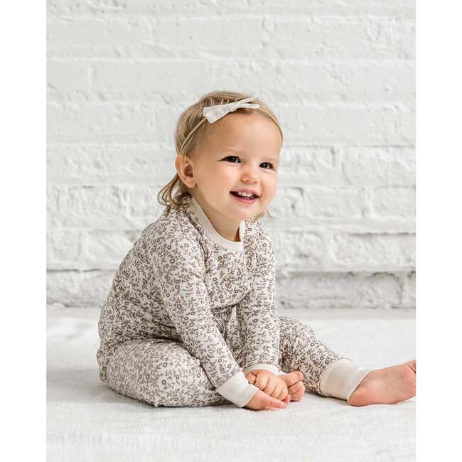 2 Piece Long Sleeve Jammie Set Aurora Floral / Purple + Mauve - Pajamas - 4