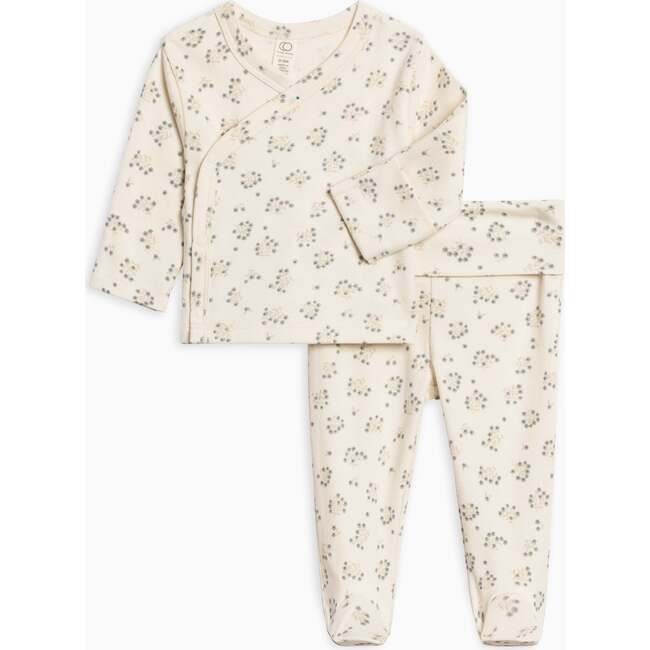 Riley 2 Piece Kimono Top and Pant Set Hayden Floral / Denim + Mist