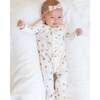 Neve Ruffle Zipper Sleeper Hayden / Denim + Mist - Footie Pajamas - 2