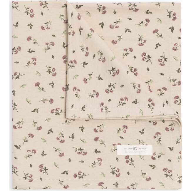 Swaddle Blanket Betty Floral / Purple + Olive