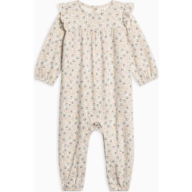 Jine Ruffle Sleeve Romper Pamela Floral / Mist + Navy
