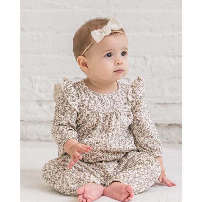 Jine Ruffle Sleeve Romper Pamela Floral / Mist + Navy - Rompers - 2
