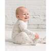 Peyton Zipper Sleeper Tridot / Denim + Mist - Footie Pajamas - 3