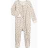 Peyton Zipper Sleeper Pamela Floral / Mist + Navy - Footie Pajamas - 1 - thumbnail