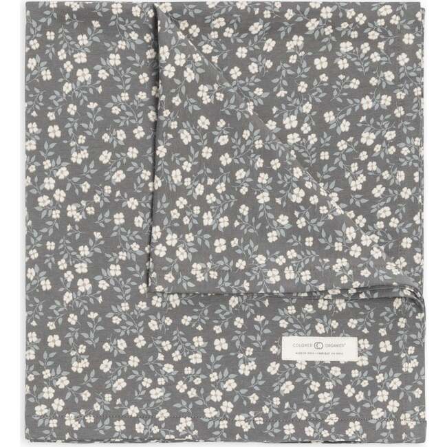 Swaddle Blanket Bray Floral / Agave + Taupe