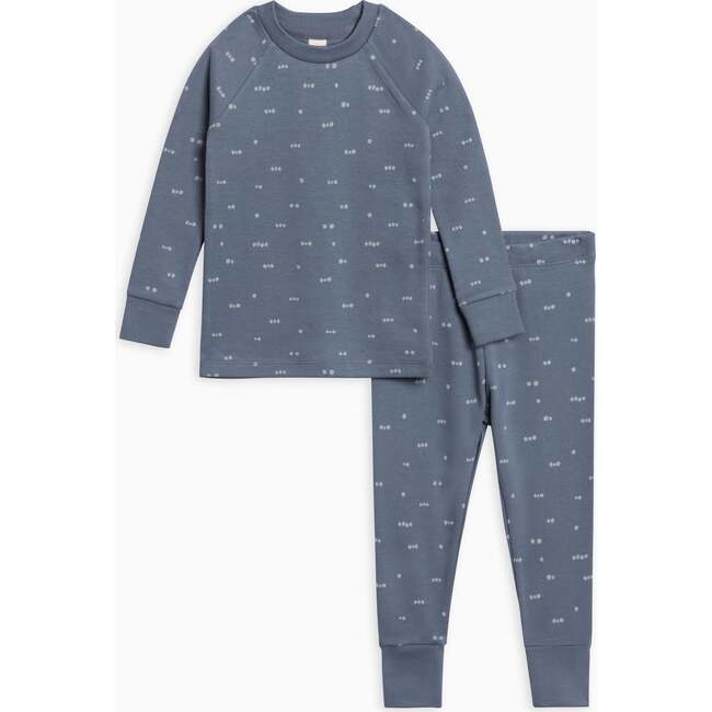 2 Piece Long Sleeve Jammie Set Tridot / Denim + Mist
