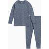 2 Piece Long Sleeve Jammie Set Tridot / Denim + Mist - Pajamas - 1 - thumbnail