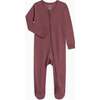 Peyton Zipper Sleeper Berry - Footie Pajamas - 1 - thumbnail