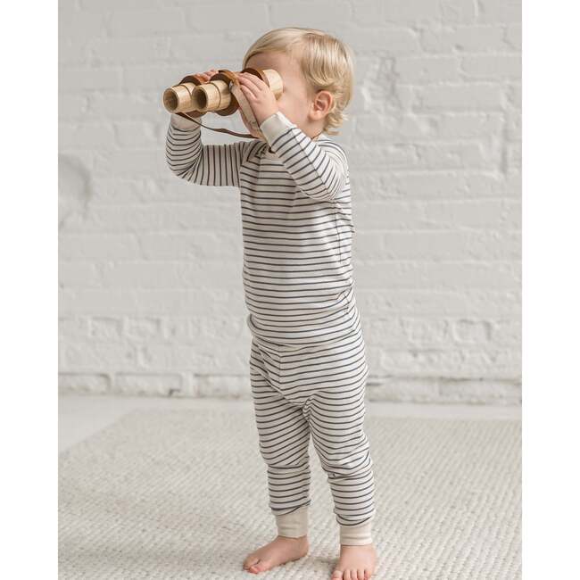 2 Piece Long Sleeve Jammie Set Summit Stripe / Denim - Pajamas - 2