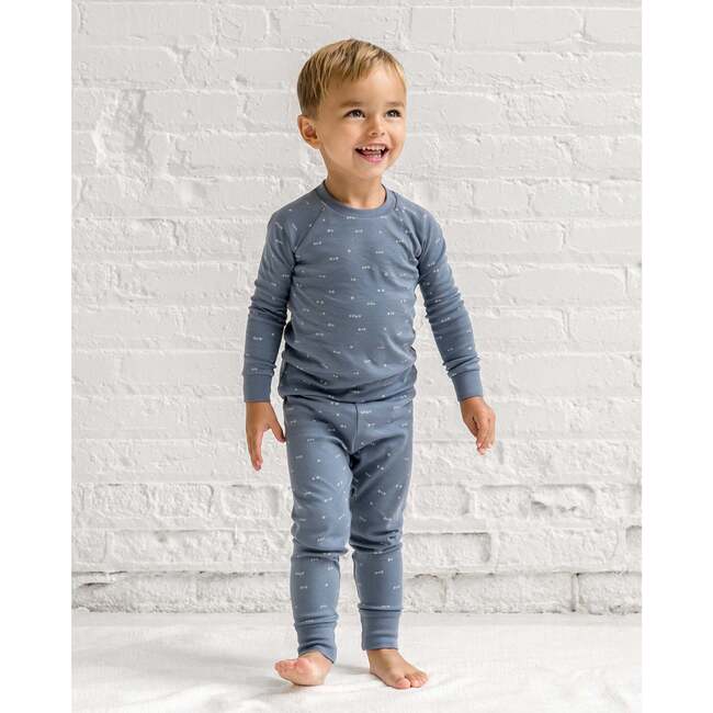 2 Piece Long Sleeve Jammie Set Summit Stripe / Denim - Pajamas - 5