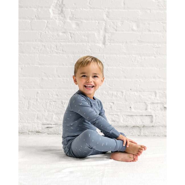 2 Piece Long Sleeve Jammie Set Summit Stripe / Denim - Pajamas - 6