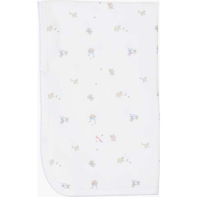 Roses And Ribbons Blanket White