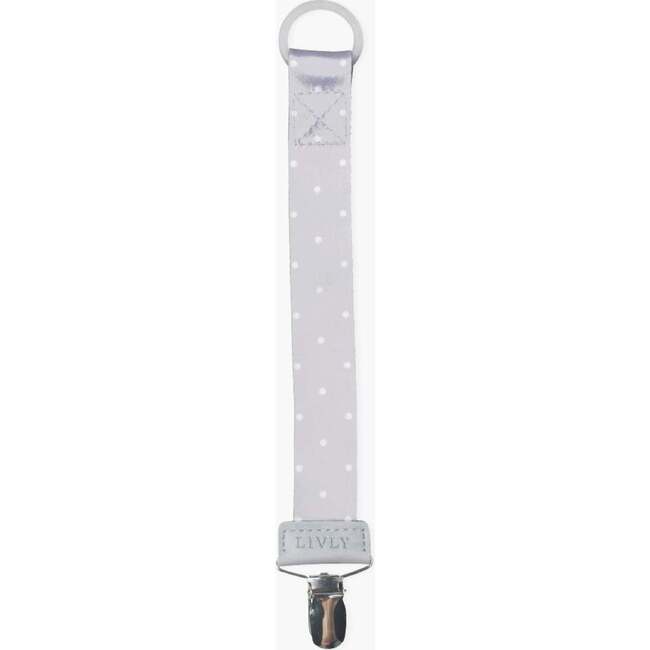 Pacifier Holder Grey Dots