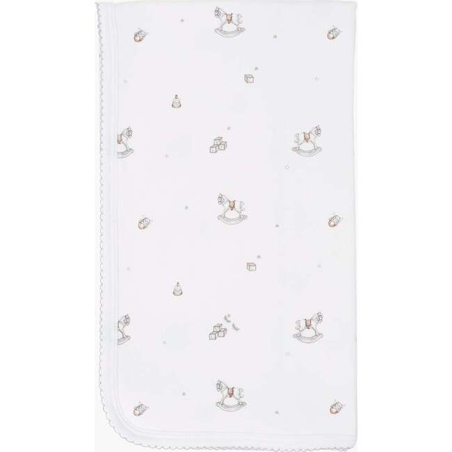 Rocking Horse Blanket White