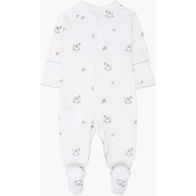 Rocking Horse Simplicity Footie White - Footie Pajamas - 2