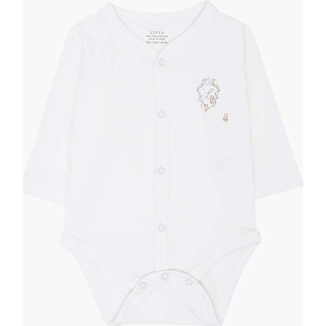 Teddy Tay Full Snap Body White