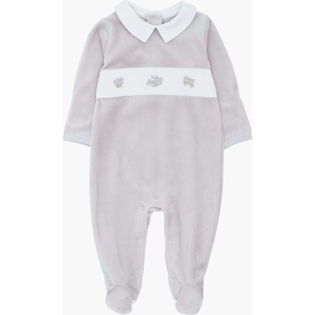 Counting Sheep Aubrey Footie Grey