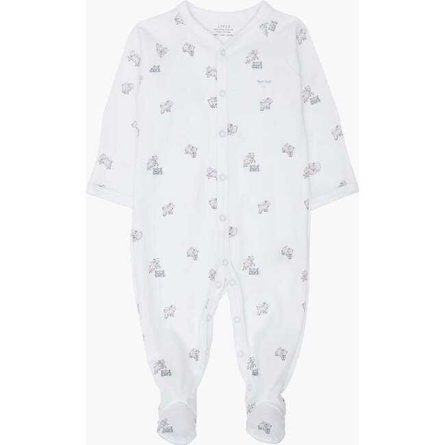 Counting Sheep Simplicity Footie Blue