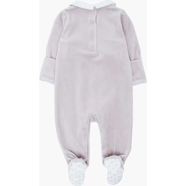 Counting Sheep Aubrey Footie Grey - Footie Pajamas - 5