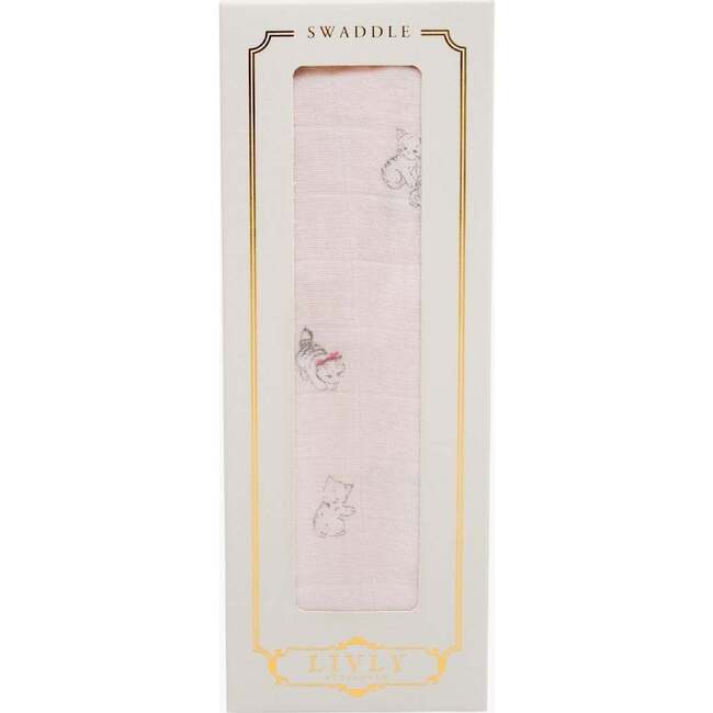 Kittens Swaddle Pink