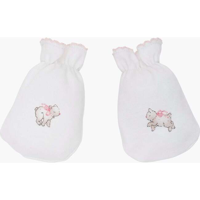 Counting Sheep Hand Mitt, Blue - Mitts - 2
