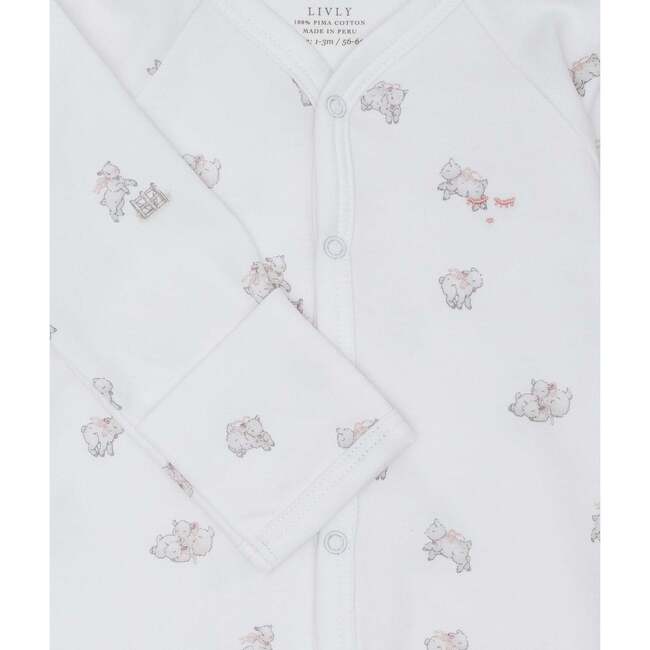 Counting Sheep Simplicity Footie Pink - Footie Pajamas - 4