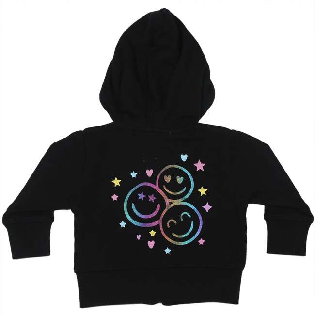 Little Mish Baby Zip Hoodie, Multi Smile