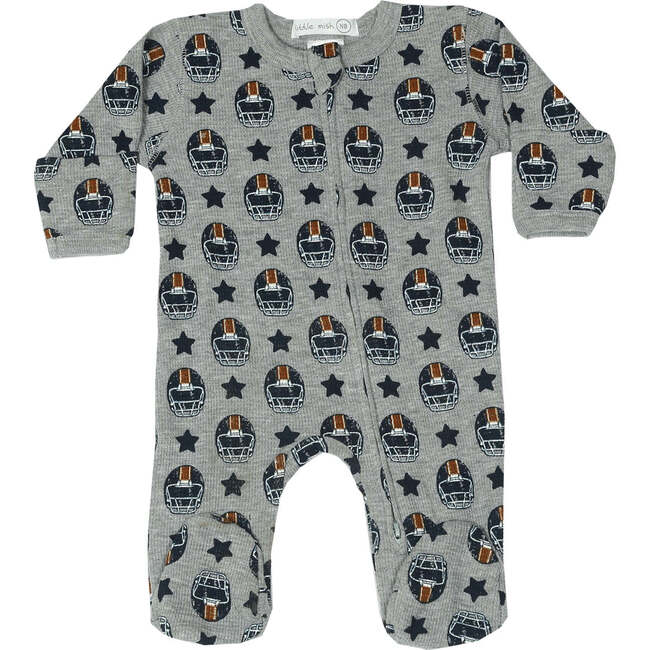 Little Mish Baby Thermal Zipper Footie, Champions Football