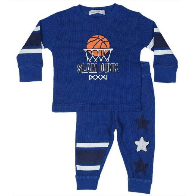 Little Mish Baby Thermal Shirt and Jogger Set, Basketball Champions