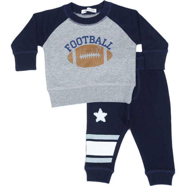 Little Mish Baby Shirt and Jogger Set, Champions Football