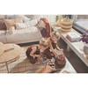 Set of 2 Mini Tiger & Grid Suitcases, Caramel/Powder - Bags - 5