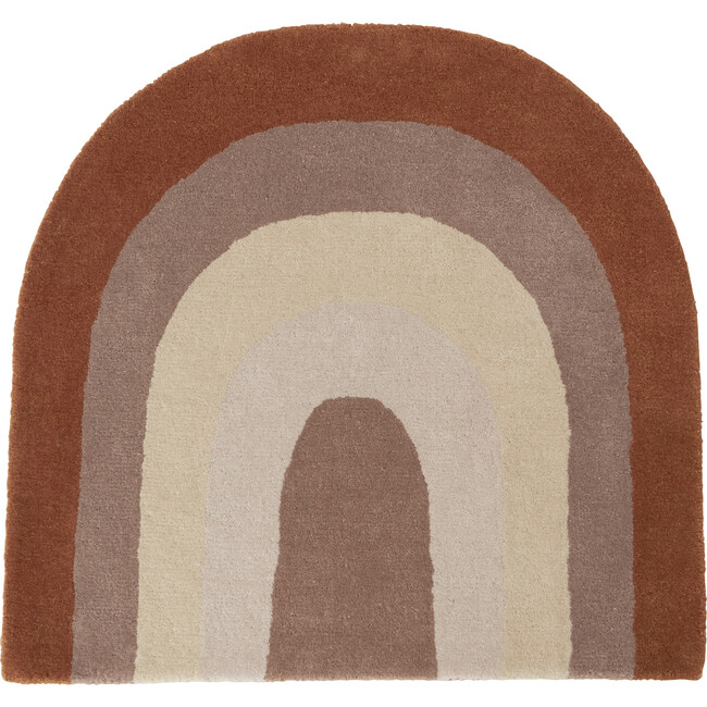 Rainbow Rug, Chocolate Multi