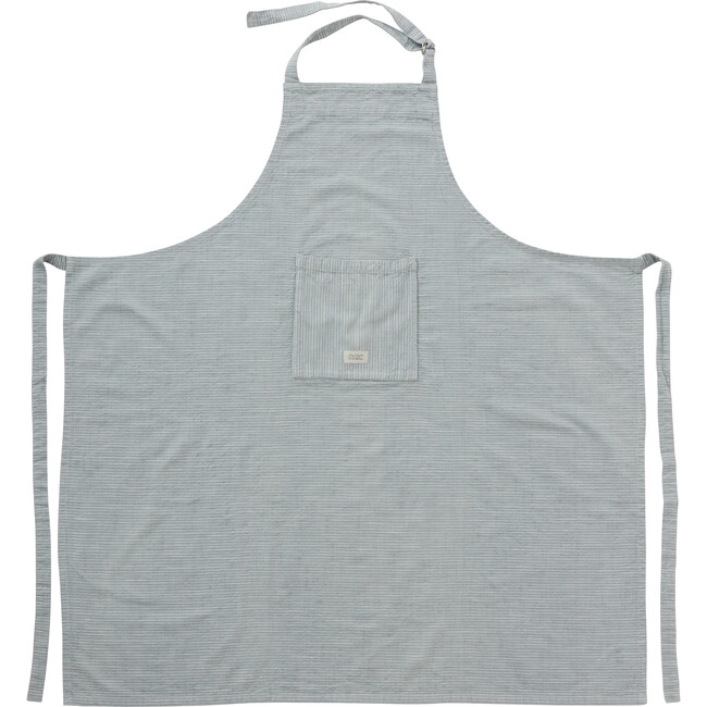Adults Gobi Apron, White/Dusty Blue