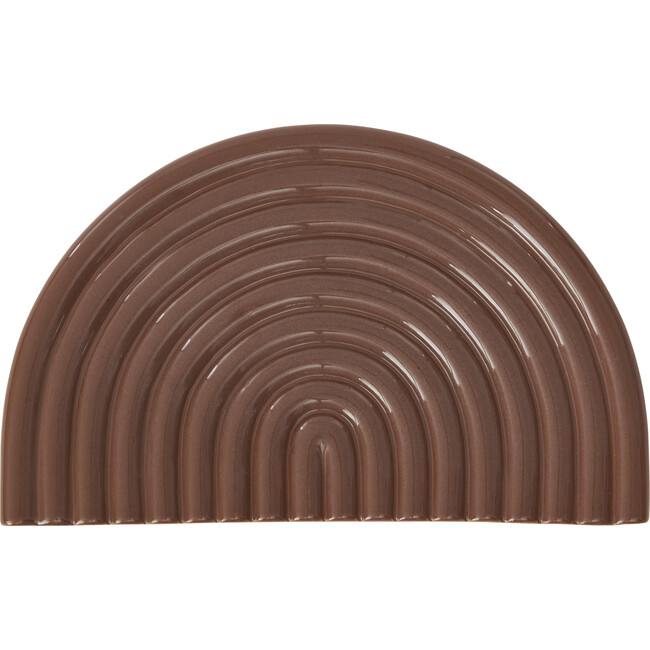 Ceramic Rainbow Tray, Chocolate