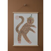 Party Hat Elvis Leopard Art Poster, Multi - Art - 2