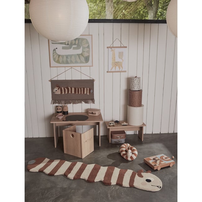 Noah Giraffe Art Poster, Yellow