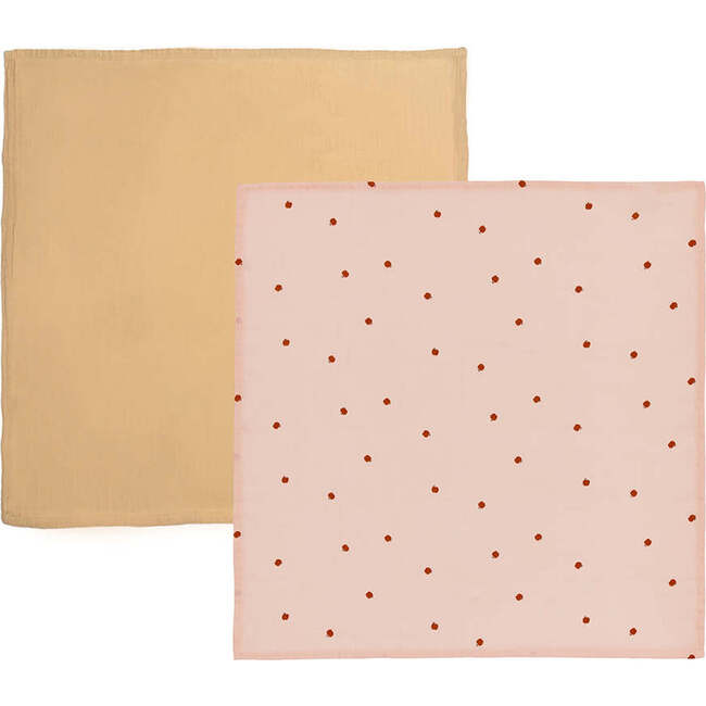 Yummy Muslin, Rose & Fudge (Pack Of 2)