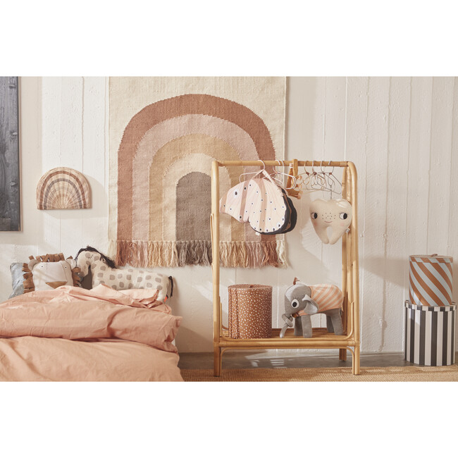 Rainbow Rattan Clothing Rack, Natural - Dressers - 2