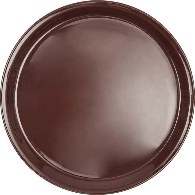 Yuka Dinner Plate, Dark Terracotta (Pack Of 2)