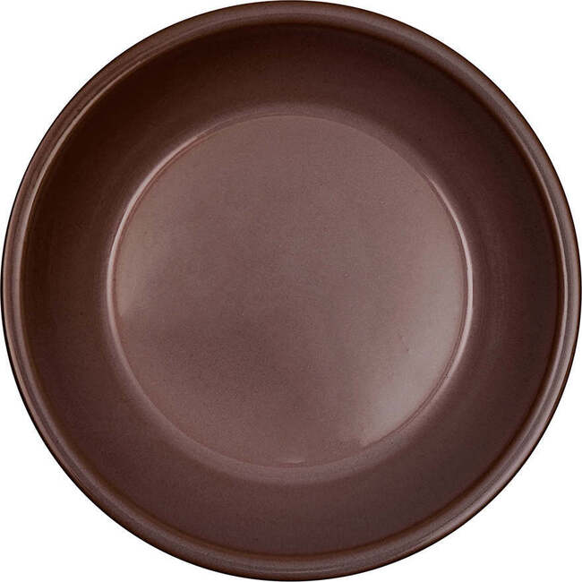 Yuka Deep Plate, Dark Terracotta (Pack Of 2)