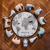 World Round Rug, Off-White & Black - Rugs - 5