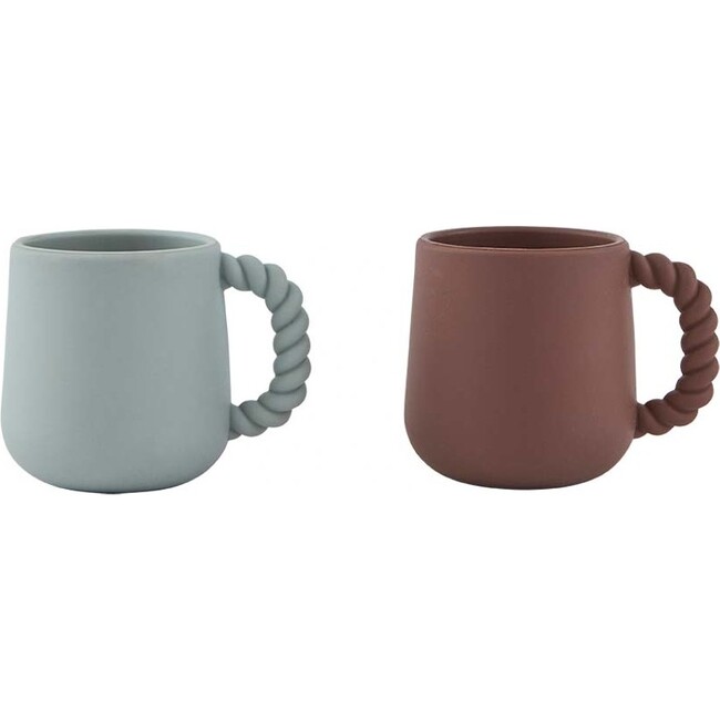 Mellow Cup, Choko & Pale Mint (Pack Of 2)