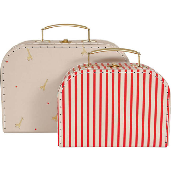 Mini Suitcase, Giraffe & Stripe (Set Of 2) - Other Accessories - 2