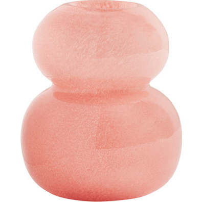 Lasi Extra-Small Mouth-Blown Organic-Shape Vase, Coral - Vases - 1