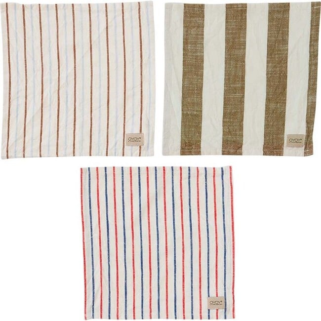 Kurin Dish Cloth, Olive & Off-White (Pack Of 3) - Accents - 1