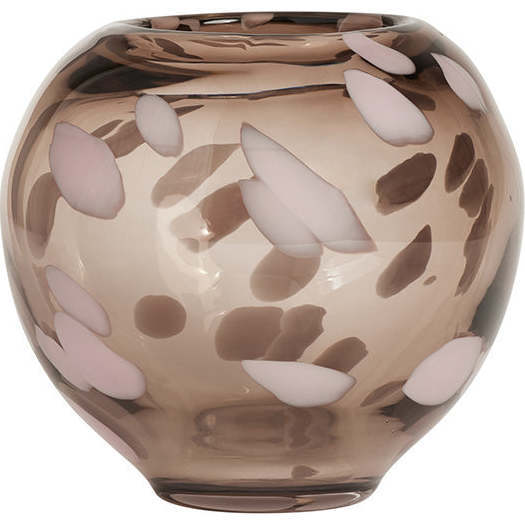 Jali Small Handmade Vase, Smoke