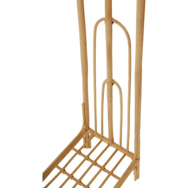 Rainbow Rattan Clothing Rack, Natural - Dressers - 4